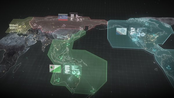Front Mission world map (Left Alive)